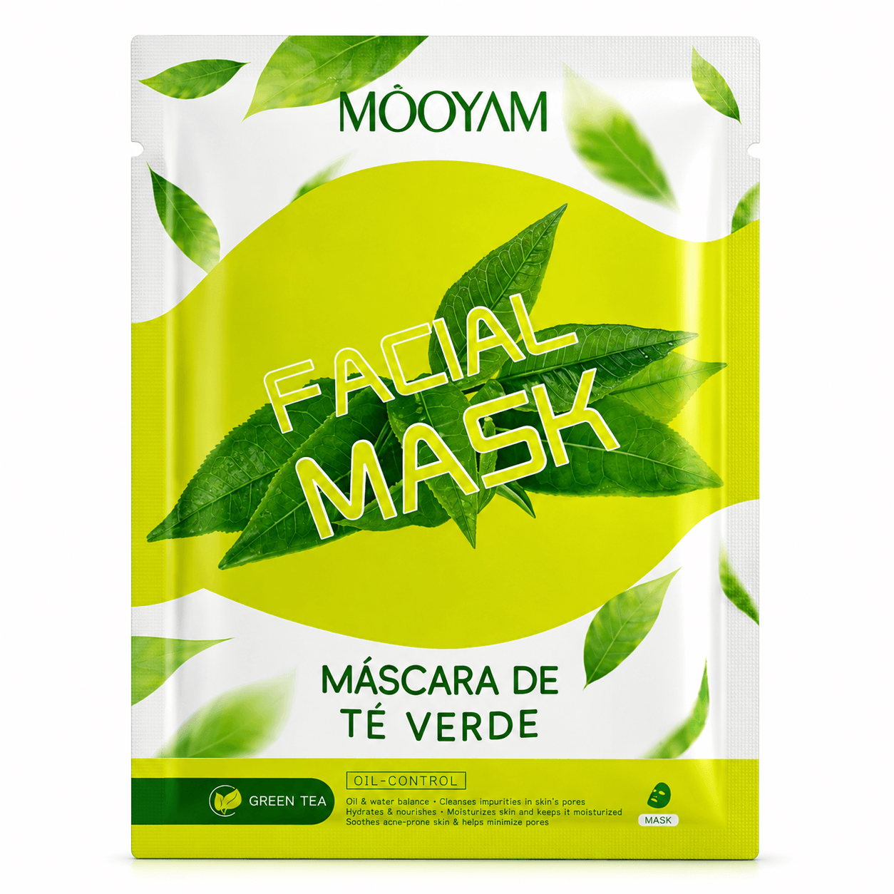 MOOYAM Green Tea Oil Control Facial Sheet Mask