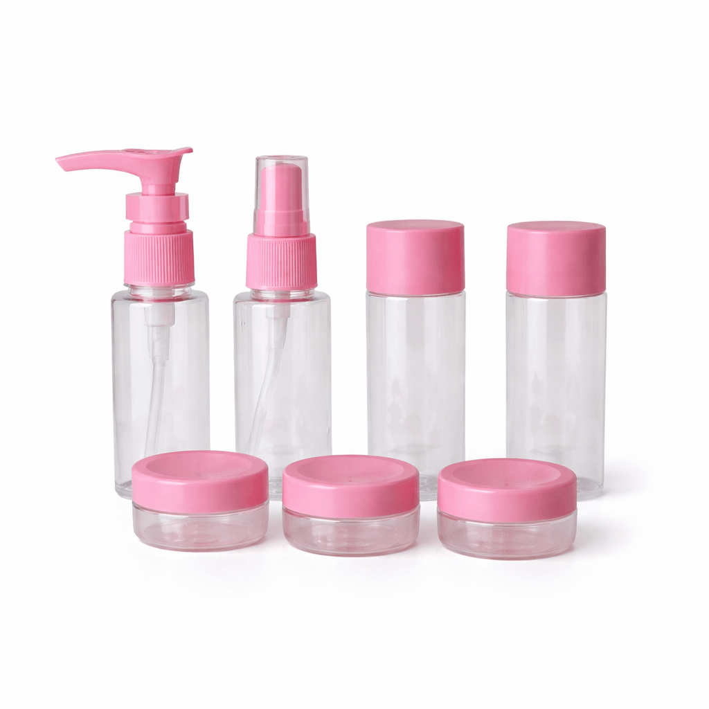 8 Piece Travel Cosmetic Container Set