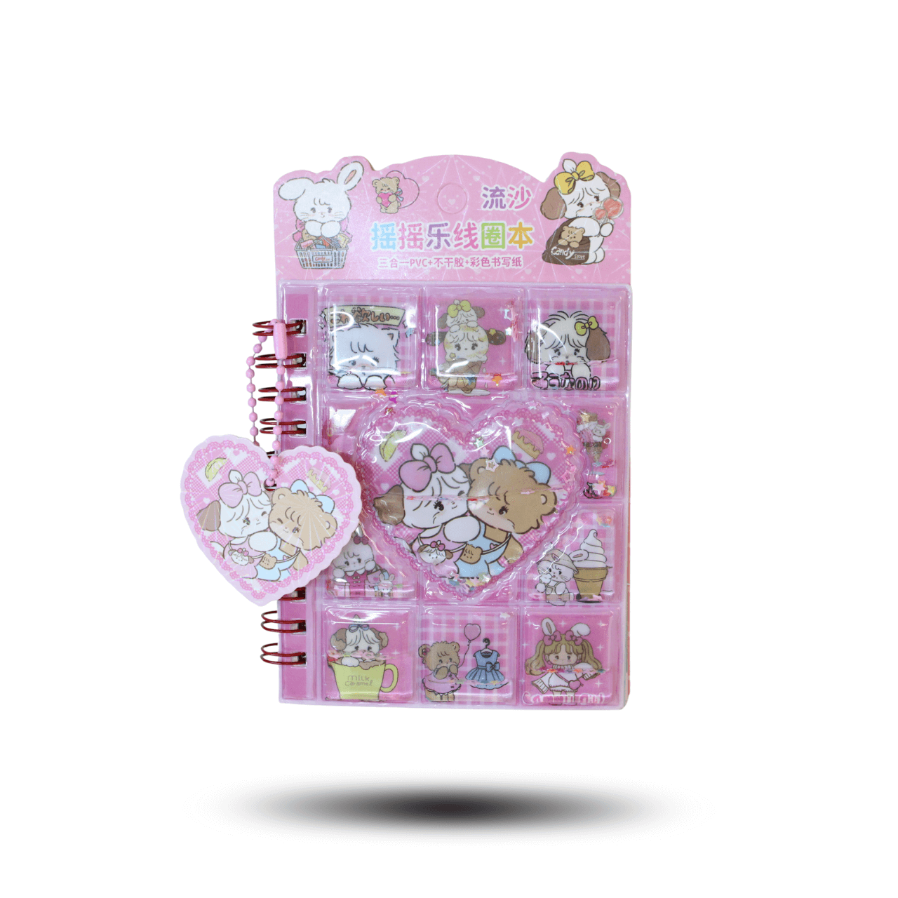 Spiral Notebook with Stickers