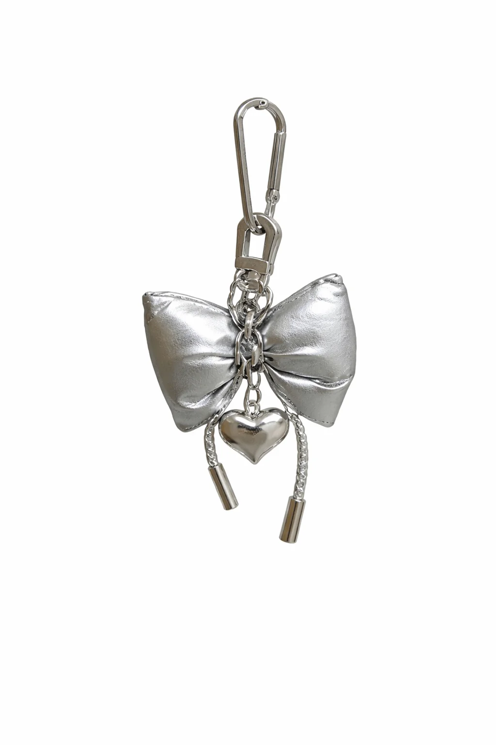 Trendy Leather Bows Heart