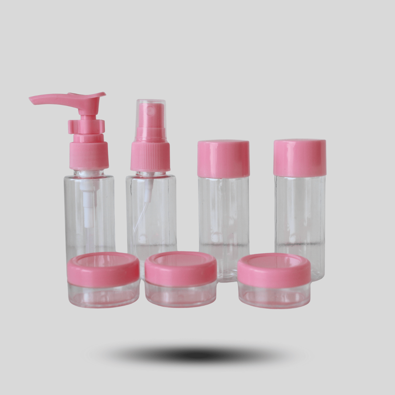 8 Piece Travel Cosmetic Container Set