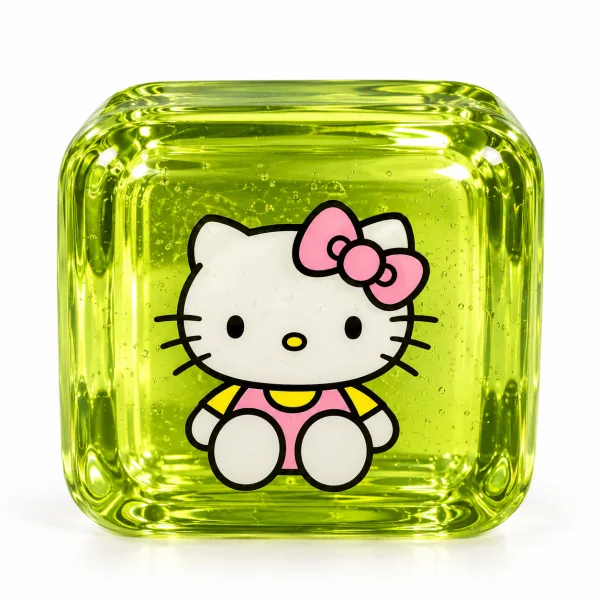 Hello Kitty Blue Nice Cube Squishy Toy