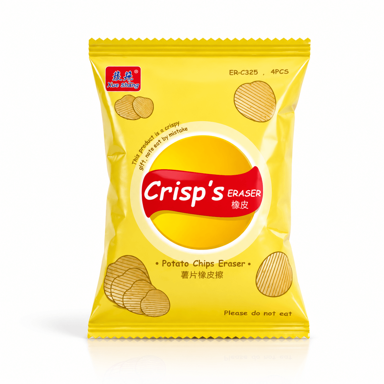 Potato Chips Shape Eraser Set
