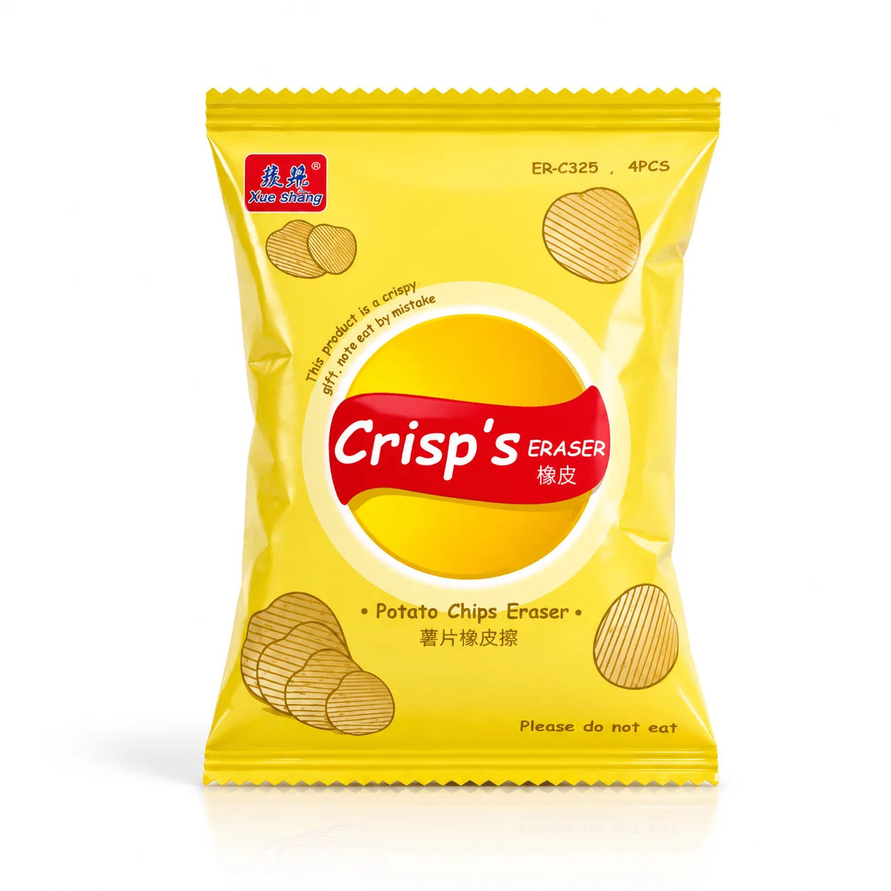 Potato Chips Shape Eraser Set