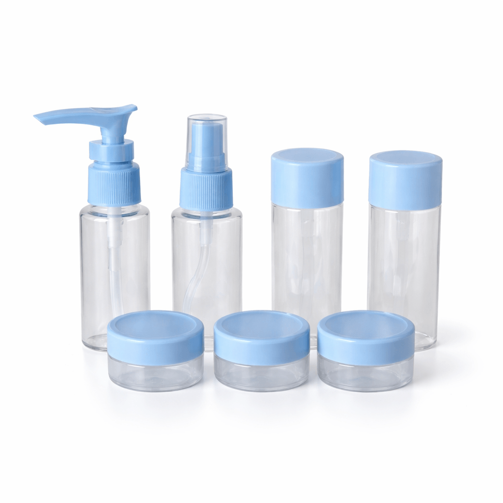 8 Piece Travel Cosmetic Container Set