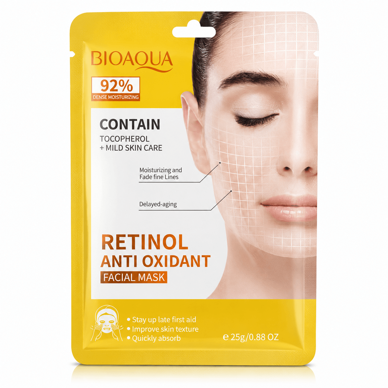 BIOAQUA Retinol Anti Aging Facial Sheet Mask
