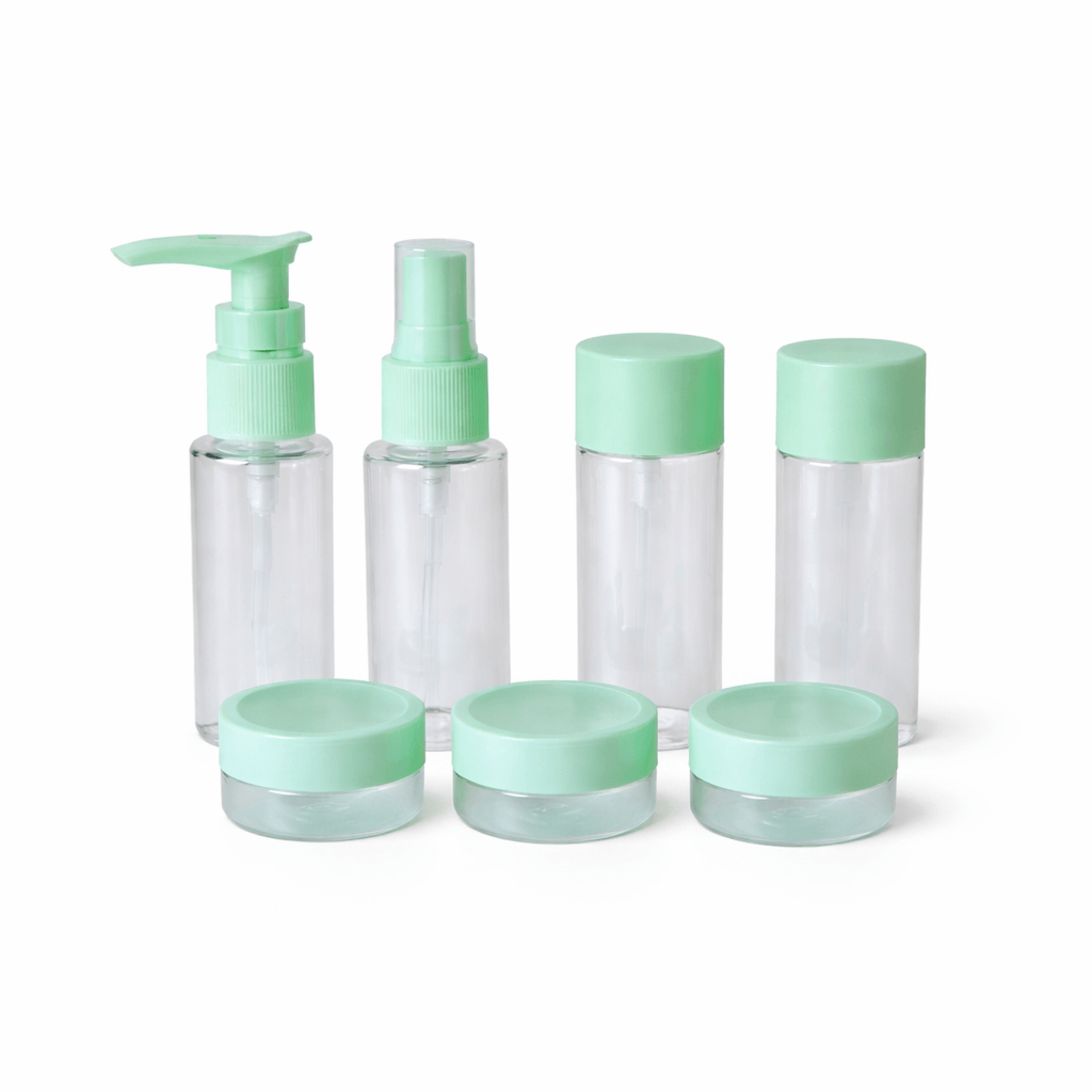 8 Piece Travel Cosmetic Container Set