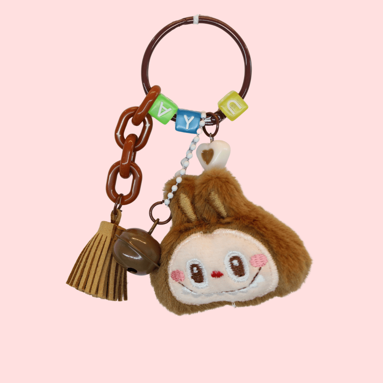 Brown Labubu Face Charm